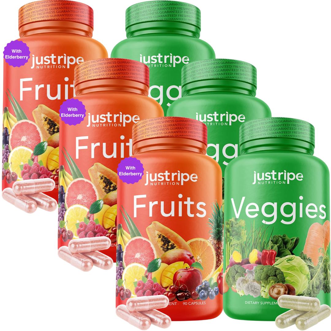Fruits & Veggies - Balance of Daily Nature in each serving - 3 Month Supply